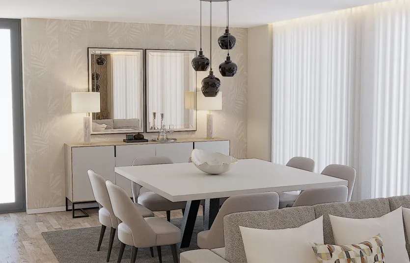 Render de Sala de Jantar