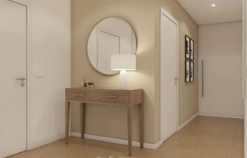 Render de Hall de entrada