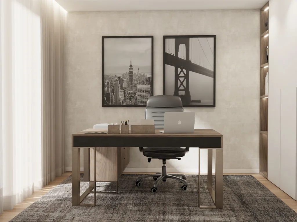 Render do Escritório Moderno