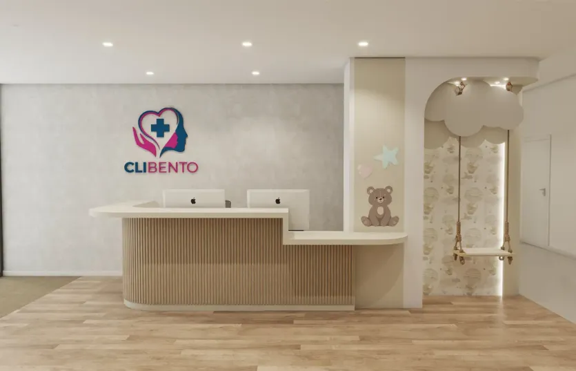 Render do espaço da Clibento