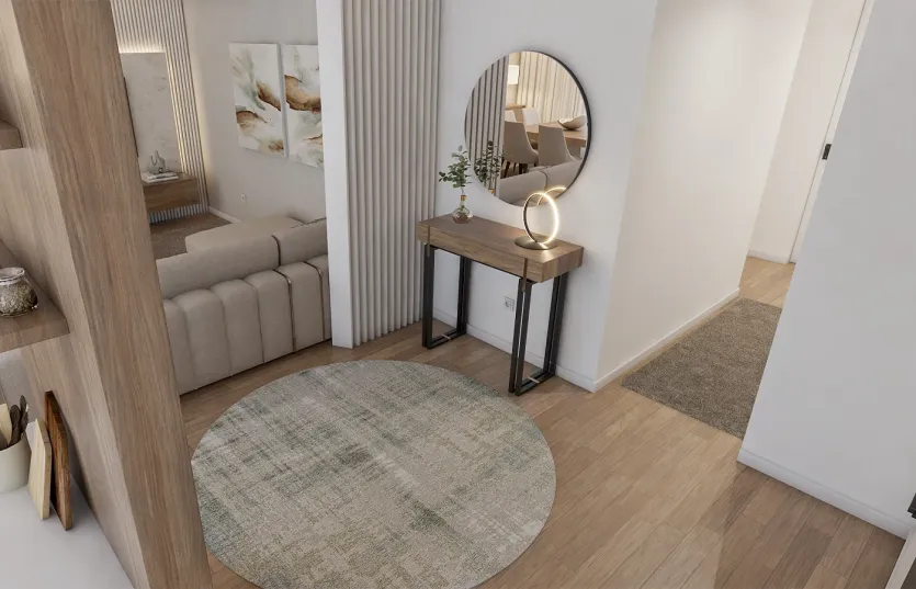 Render de Zona de circulação