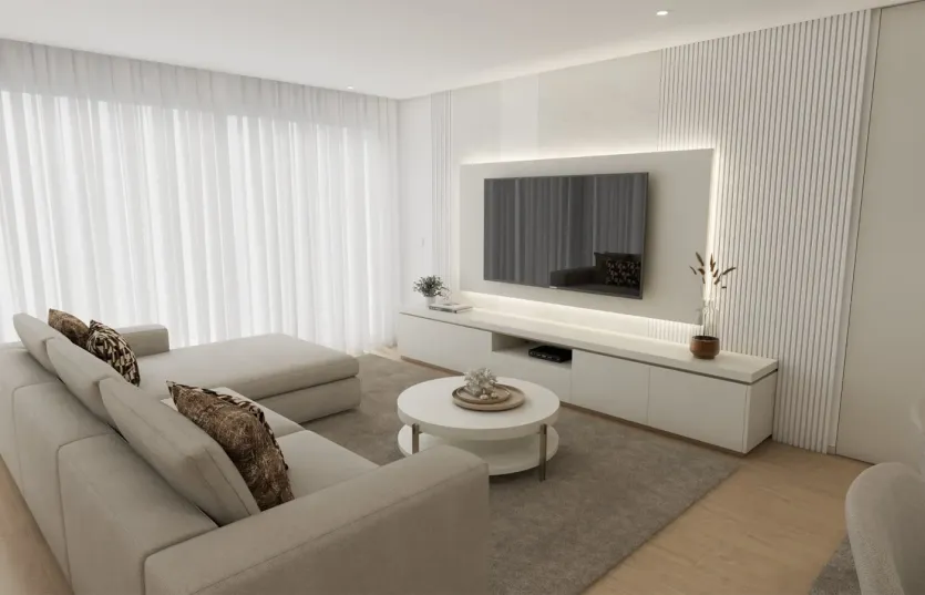 Render de Sala de estar